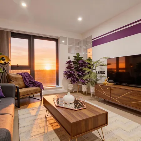 Appartement Unique 2-bed, 2-bath With Private Terrace, Near Bus Station & Centre Leeds (West Yorkshire)