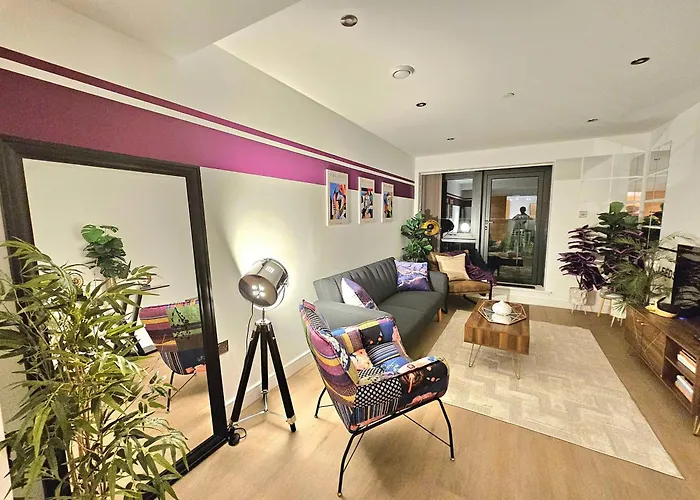 Appartement Unique 2-bed, 2-bath With Private Terrace, Near Bus Station & Centre Leeds (West Yorkshire)